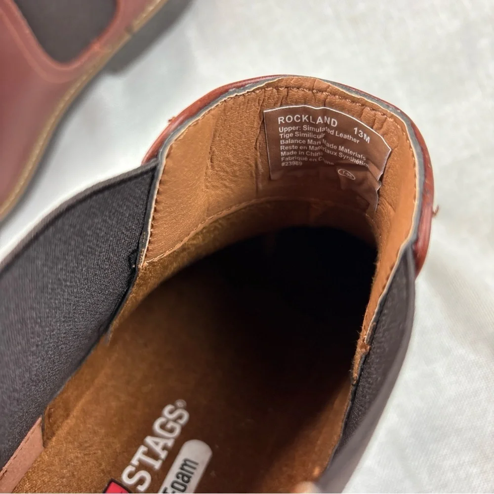 Deer Stags Men's Brown Leather Shoes Size 13M